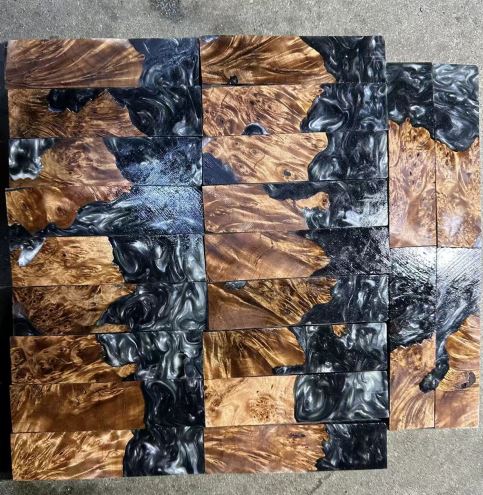 Handcrafted Wood and Resin Art Panels