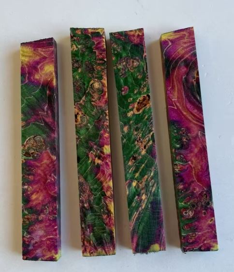 Colorful Hybrid Wood Blanks