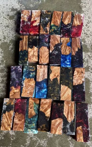 Resin and Wood Hybrid Pen Blanks