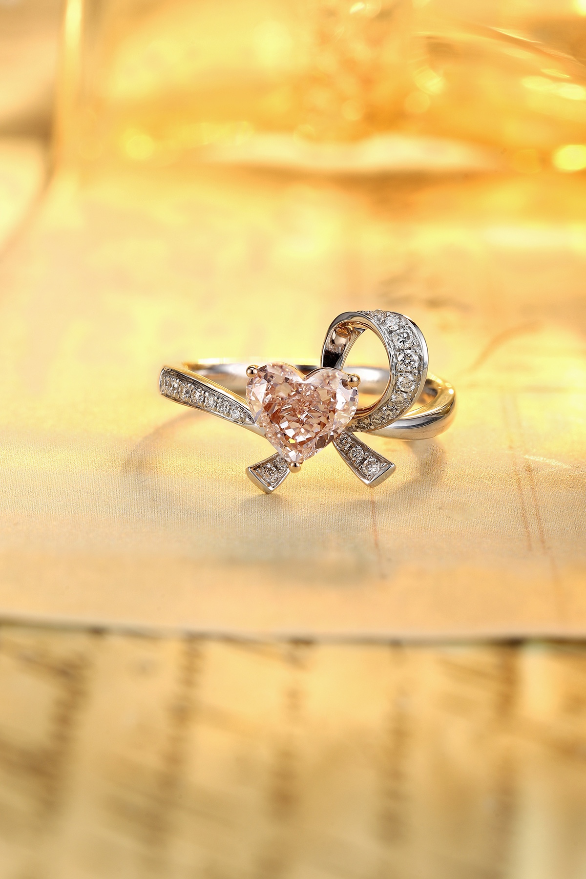 Heart-Shaped Diamond Ring