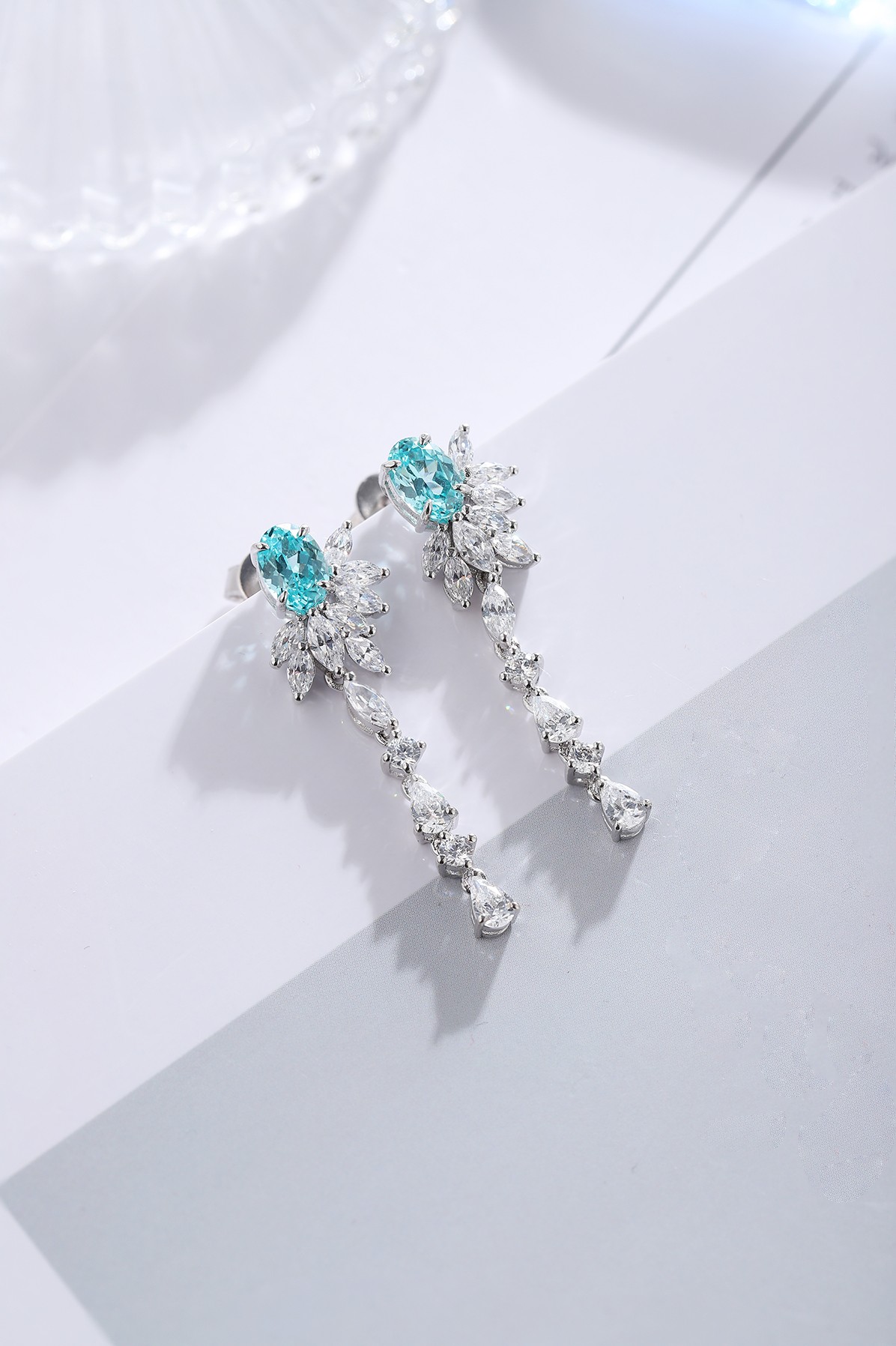 Elegant Crystal Drop Earrings