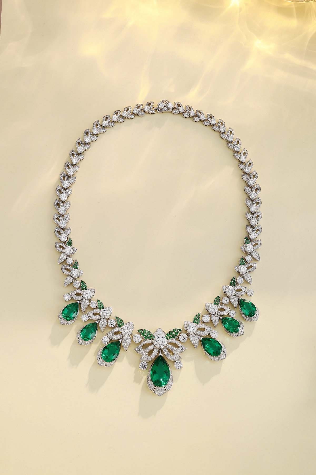 Emerald and Diamond Necklace