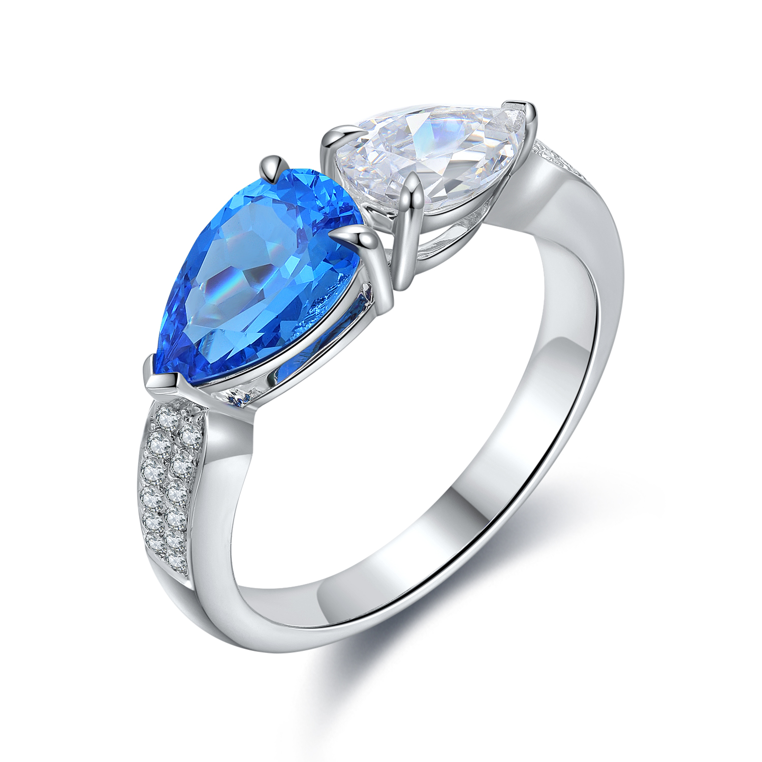 Elegant Dual Gemstone Ring