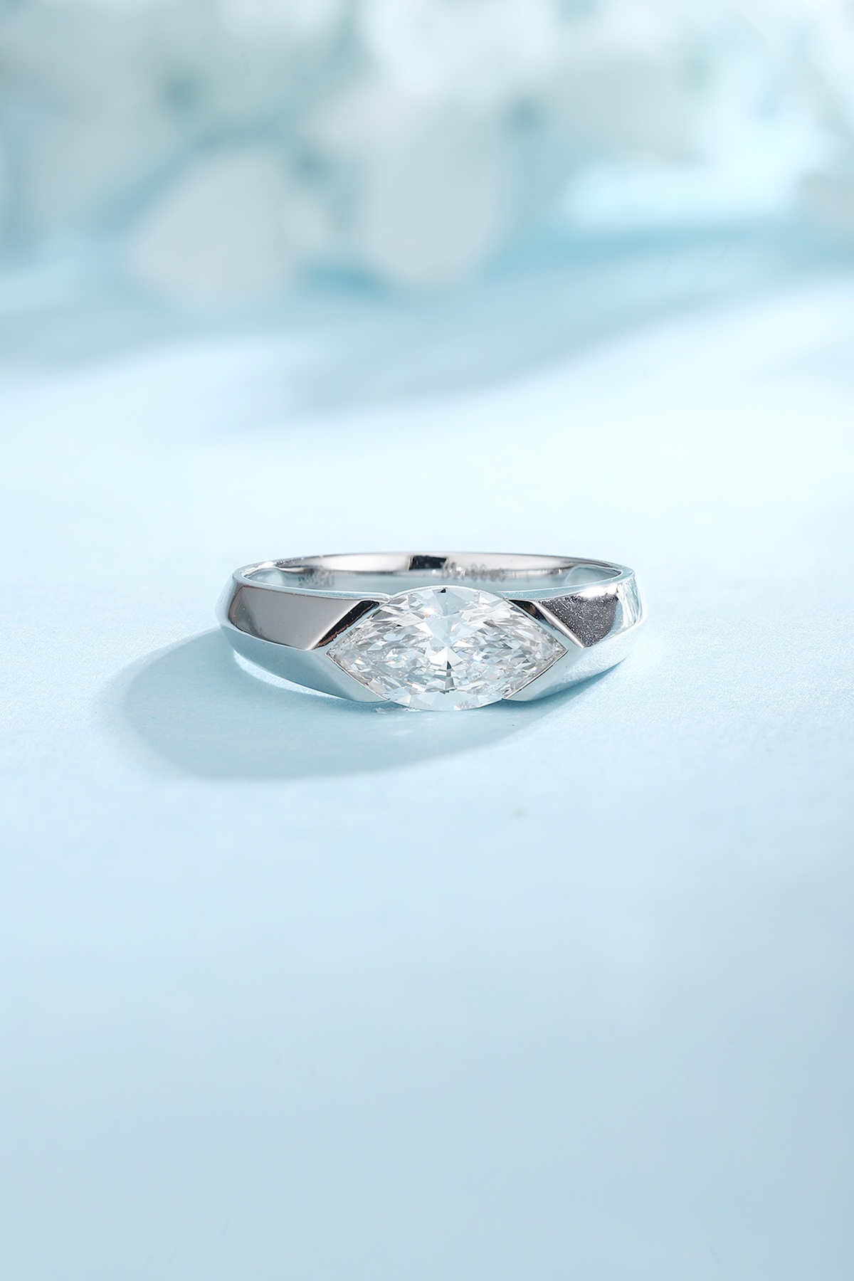 Elegant Marquise-Cut Diamond Ring