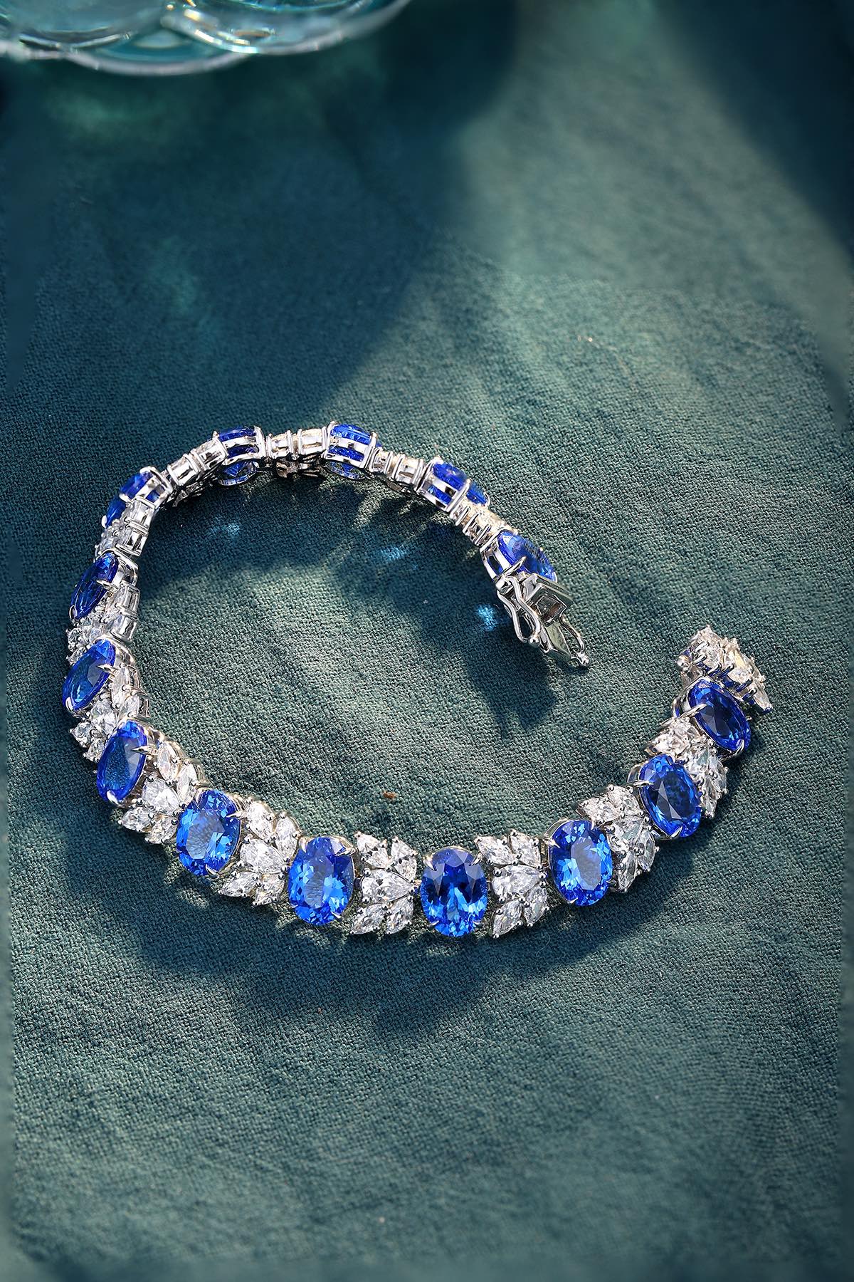 Sapphire and Diamond Tennis Bracelet