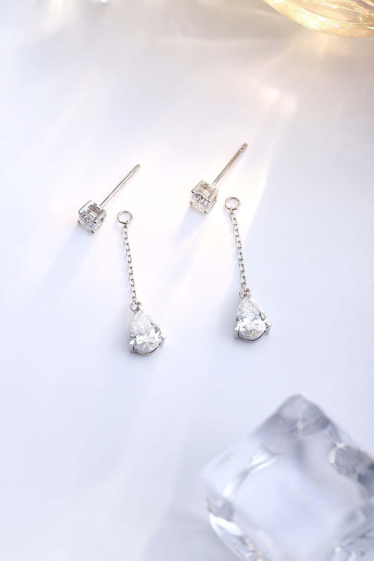 Elegant Crystal Drop Earrings