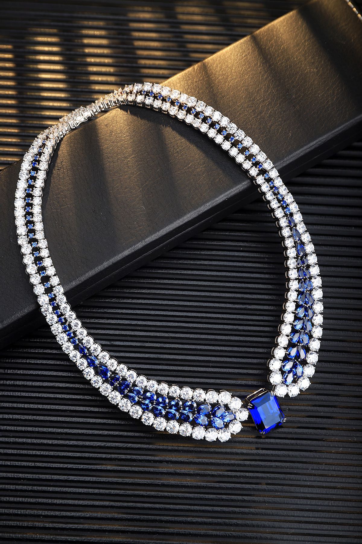 Sapphire and Diamond Necklace