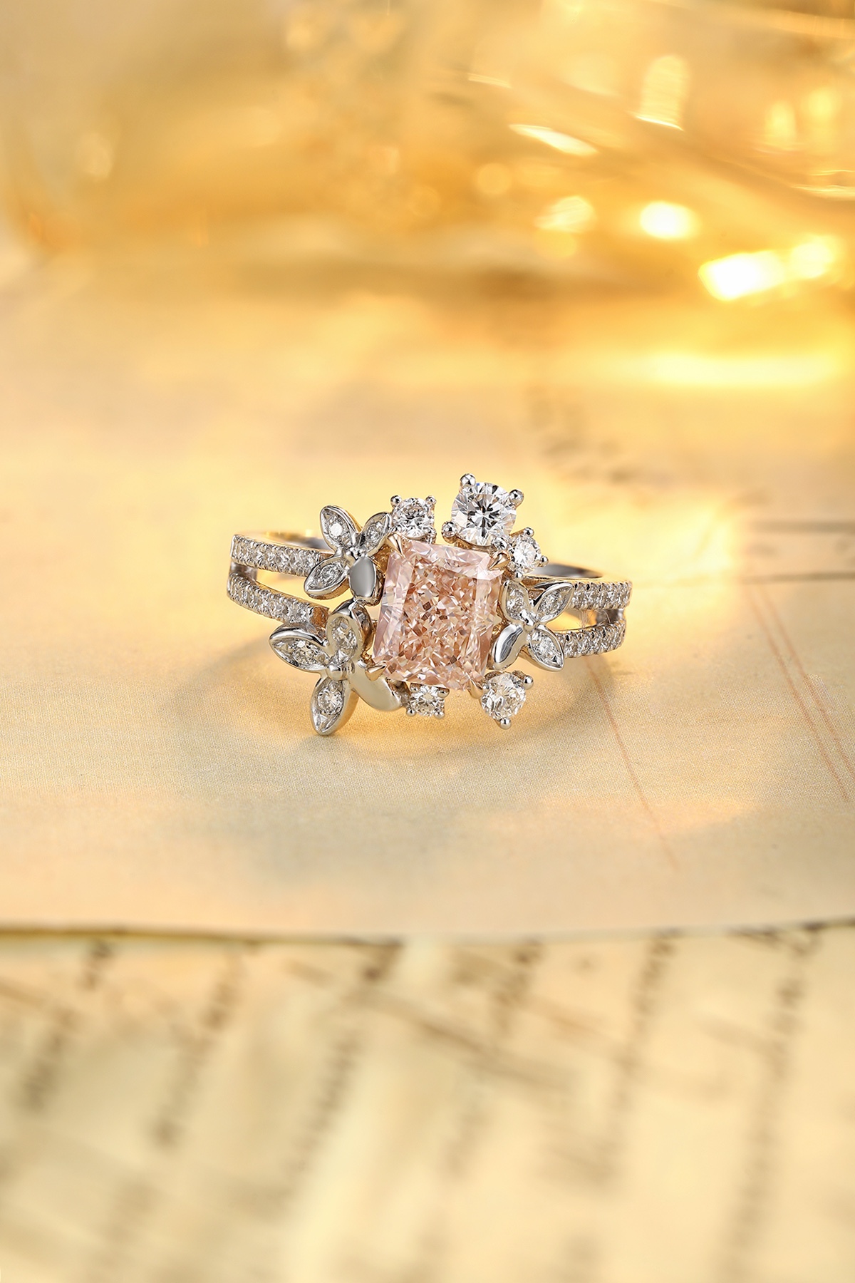 Vintage Pink Diamond Ring