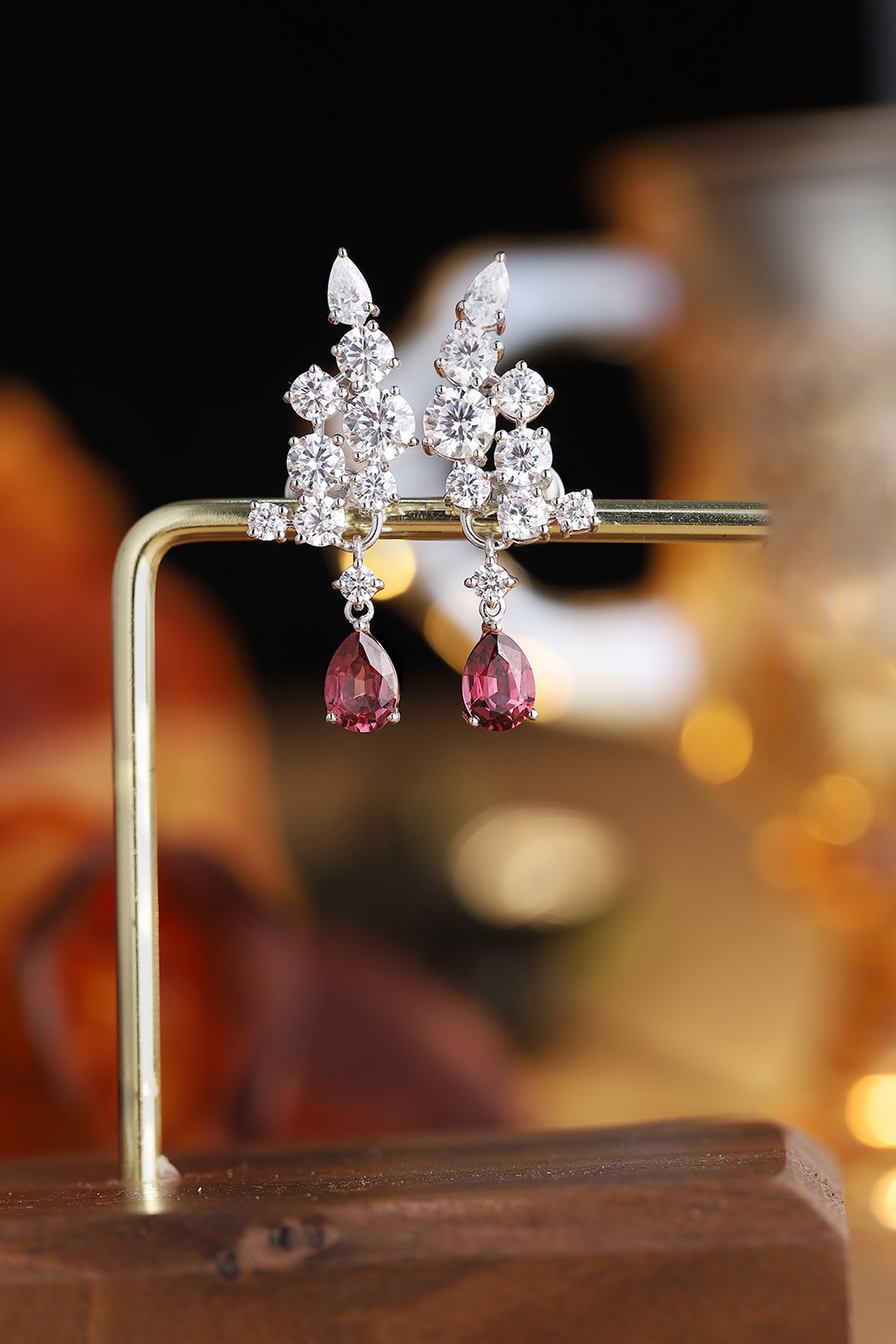Elegant Crystal Drop Earrings