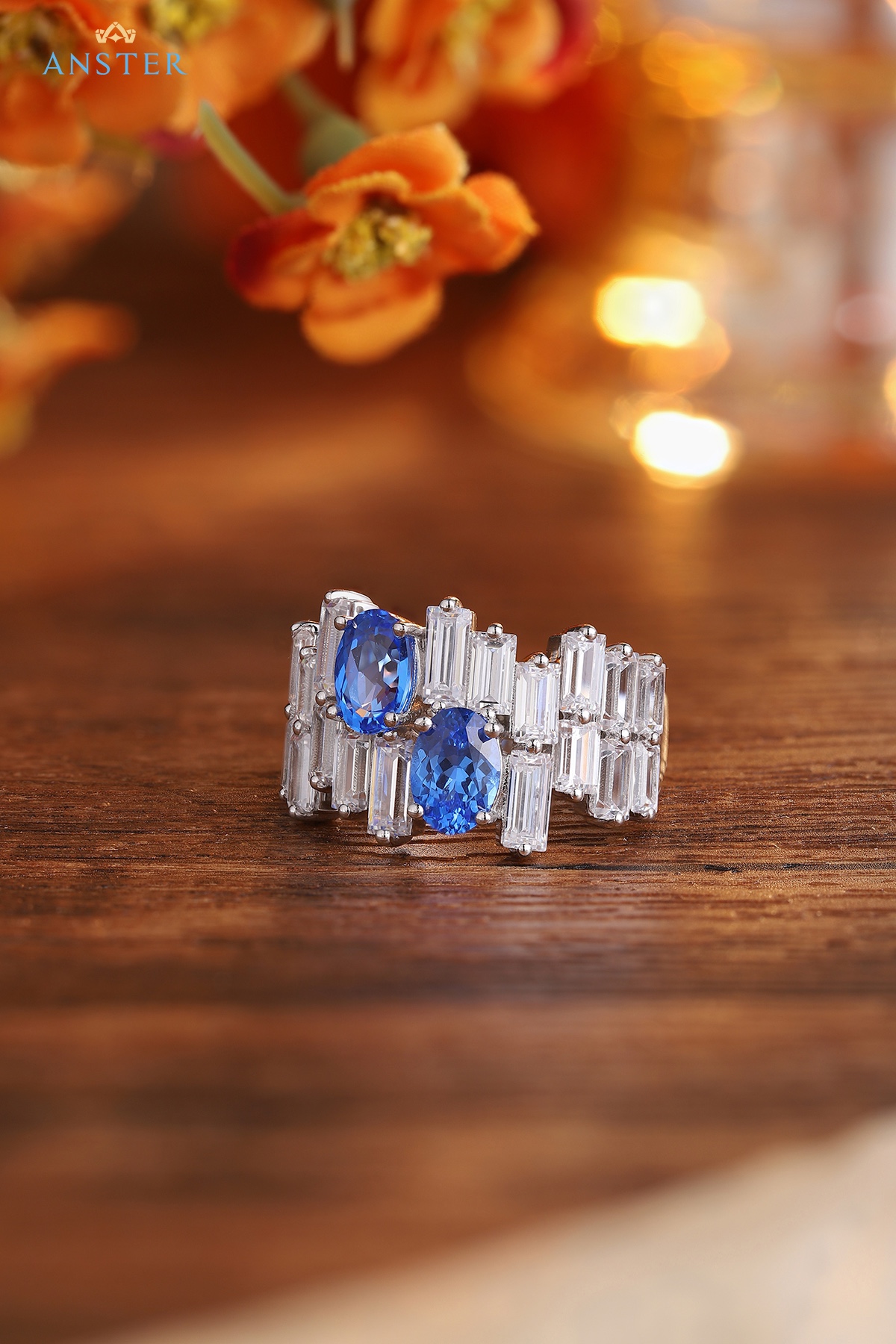 Elegant Sapphire and Diamond Ring