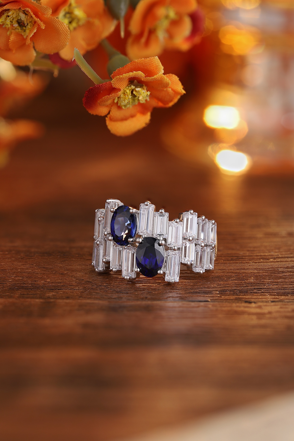Sapphire and Diamond Ring