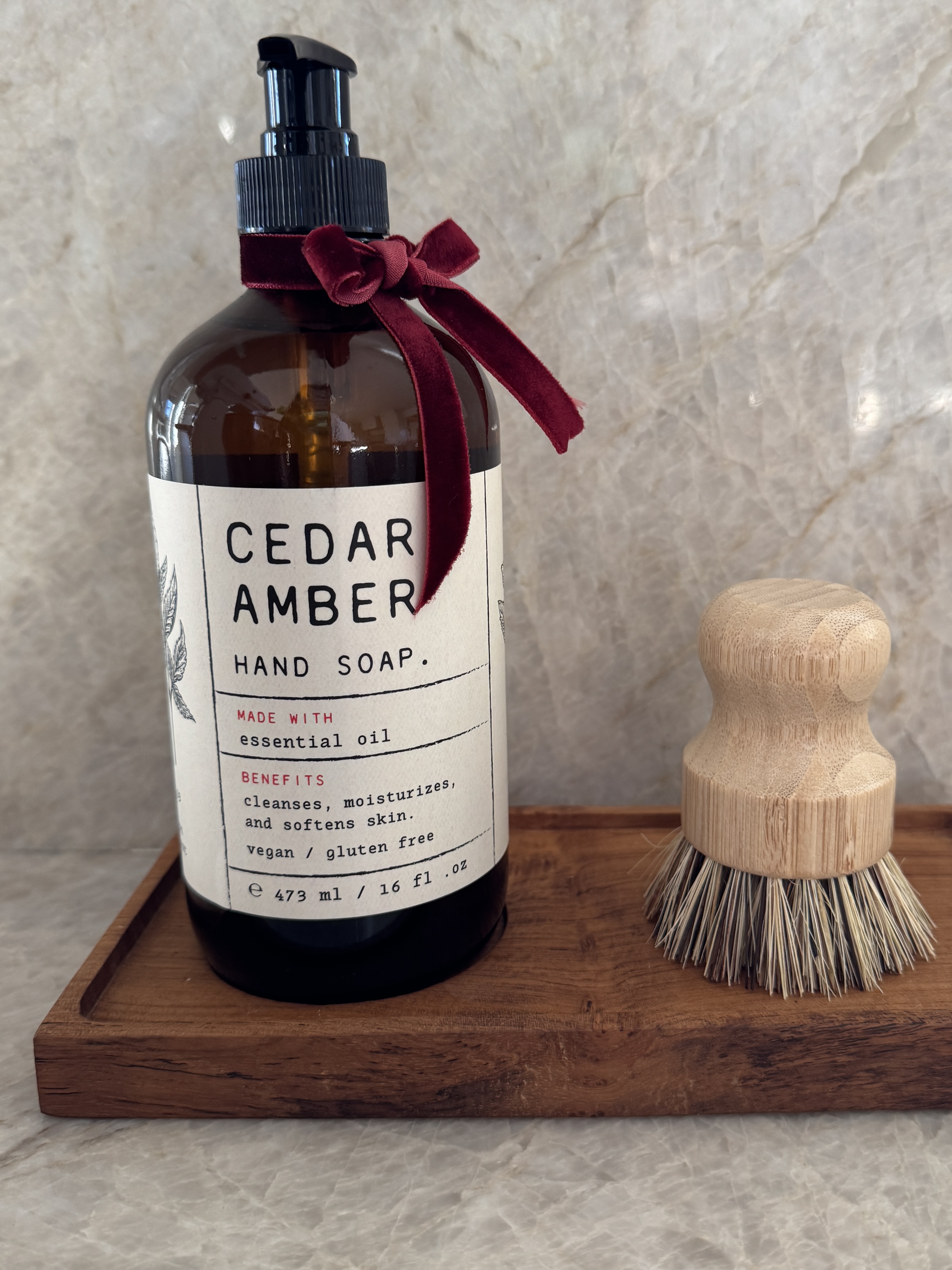 Cedar Amber Hand Soap Set