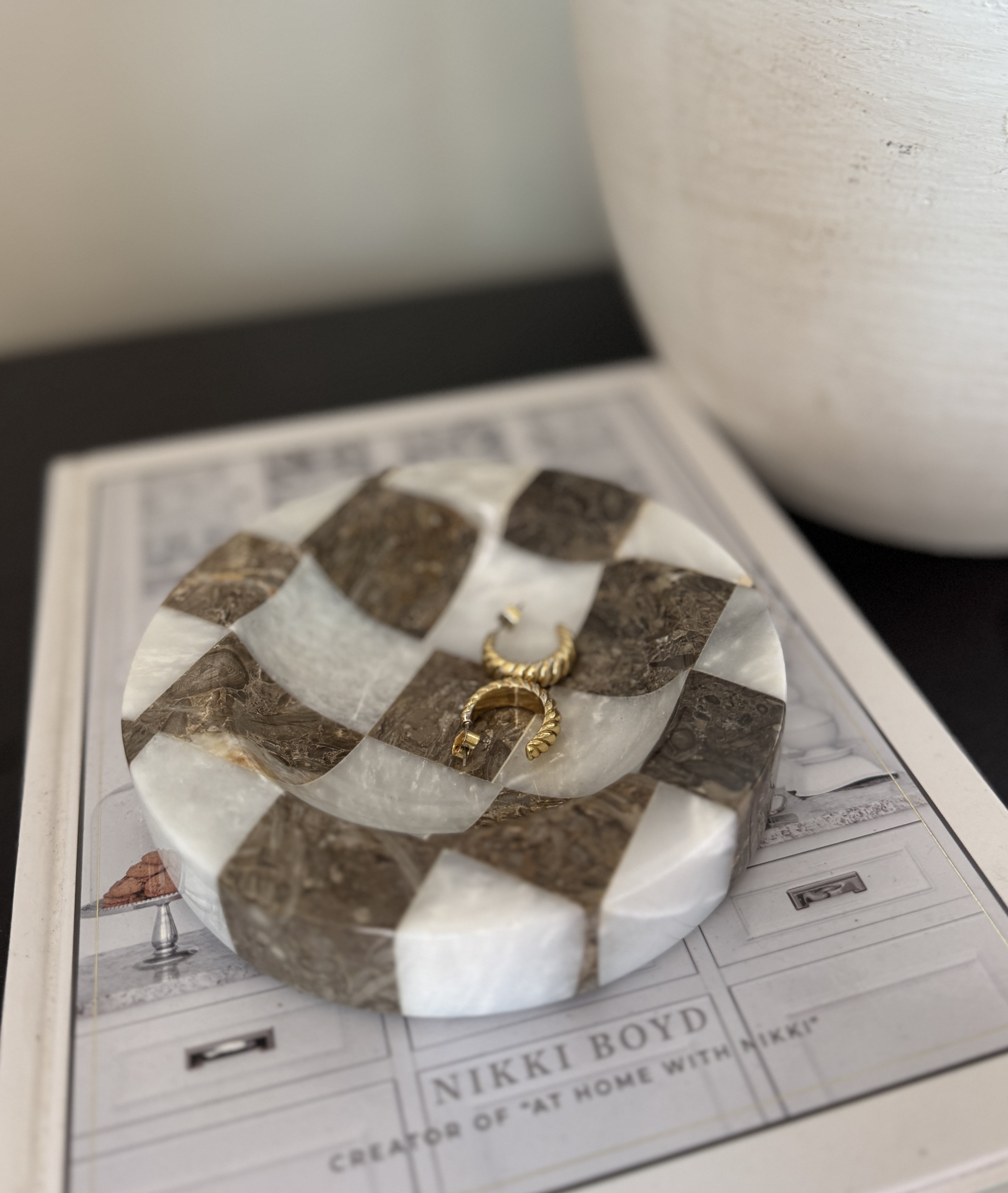 Marble Checkered Dish