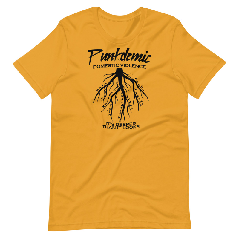 Punkdemic Domestic Violence Awareness Men's & Women's Unisex T-Shirt Black Art