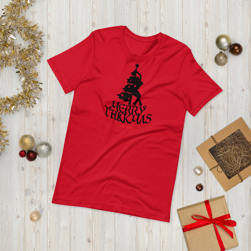 Punkdemic Dance Around The Thickmas Tree Unisex T-Shirt White Artwork