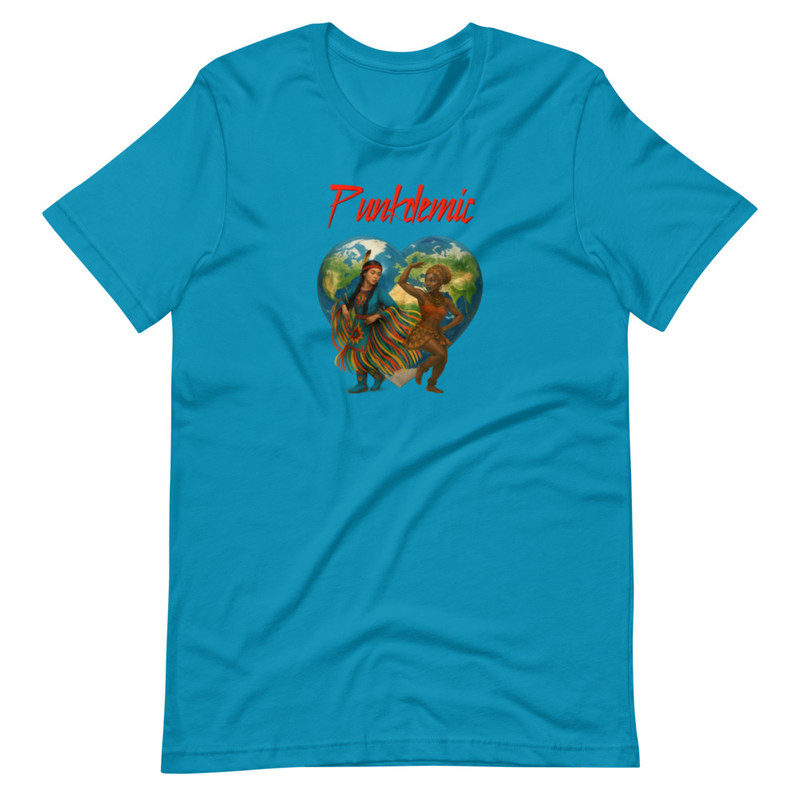 L' Afrique Heart Shaped Globe Unisex T-shirt