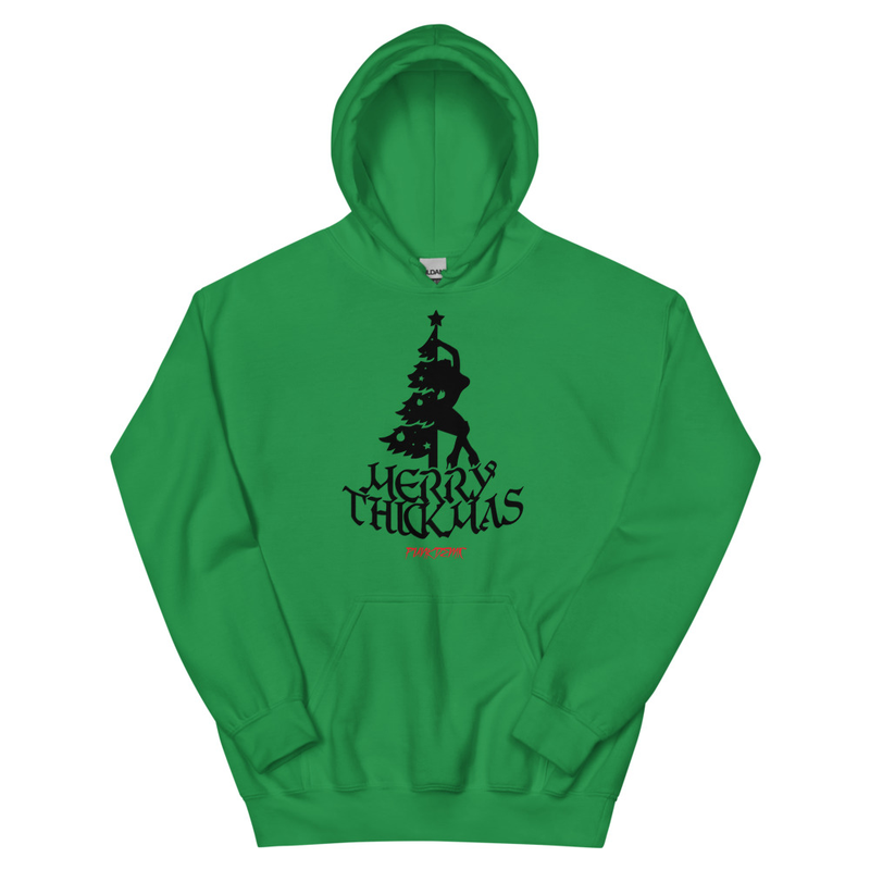 Punkdemic Dance Around The Thickmas Tree Unisex Hoodie Silhouette Artwork