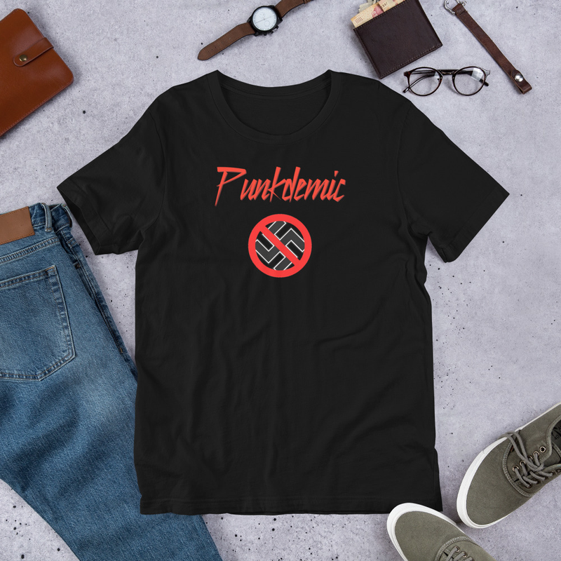 Punkdemic No Hate Men's and Women's Unisex T-Shirt