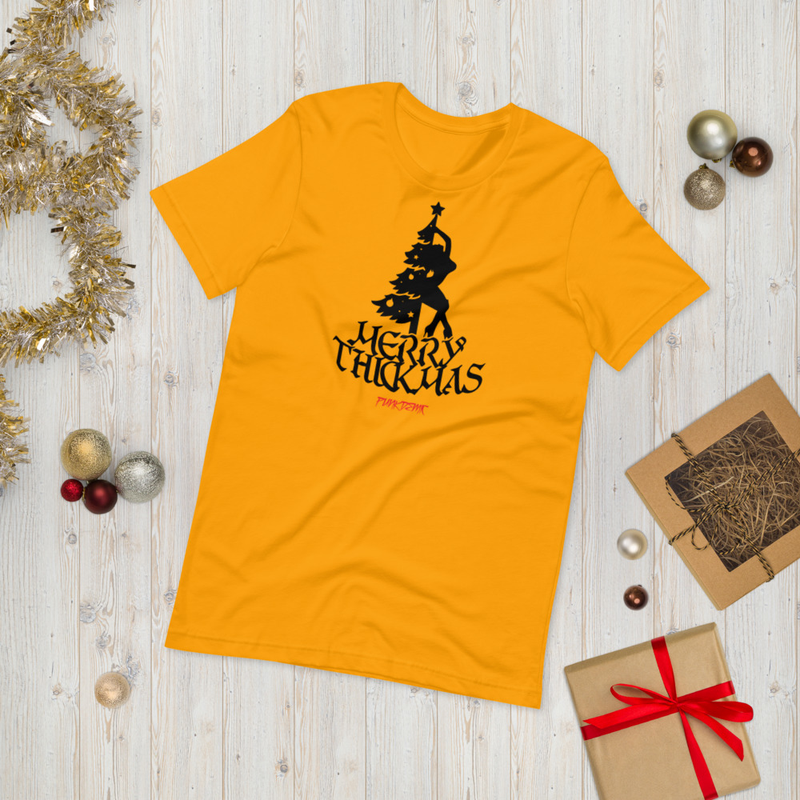 Punkdemic Dance Around The Thickmas Tree Unisex T-Shirt White Artwork