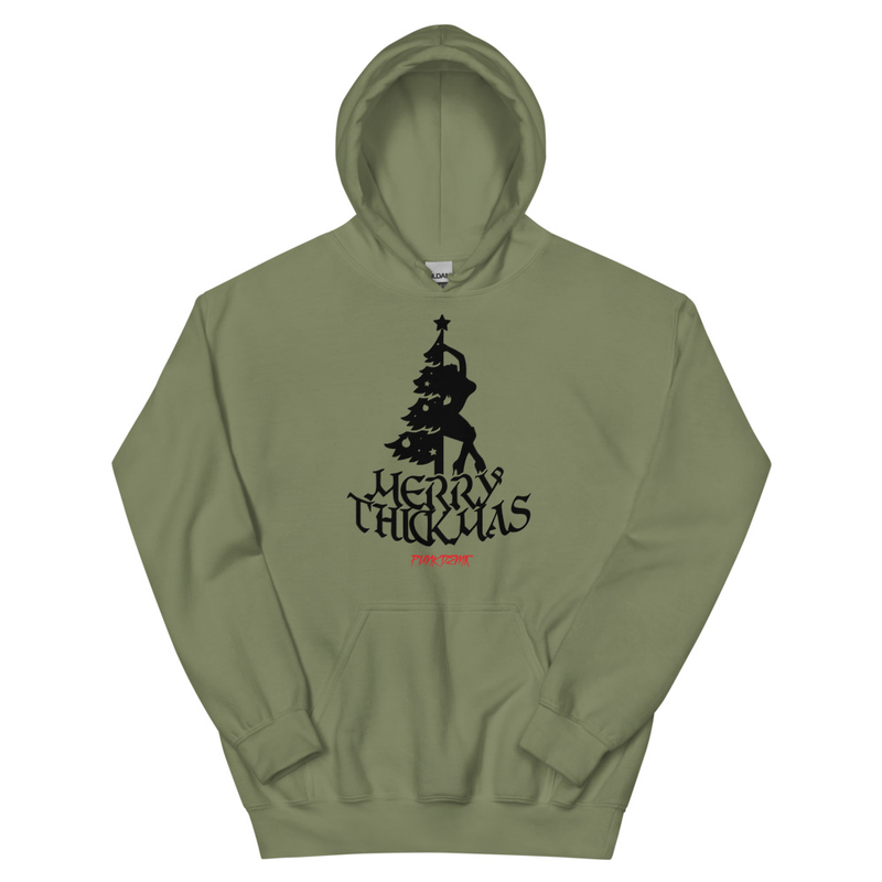 Punkdemic Dance Around The Thickmas Tree Unisex Hoodie Silhouette Artwork