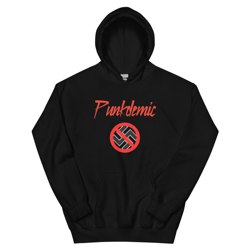 Punkdemic No Hate Unisex Men's and Women's Hoodie