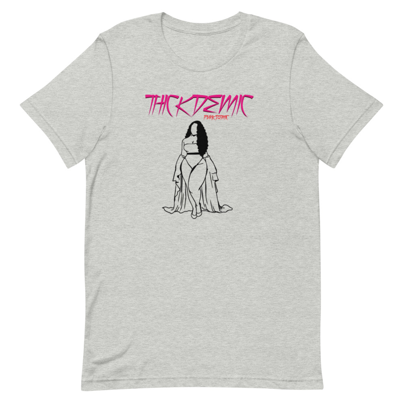 Thickdemic Model Behavior Unisex T-Shirt Black Art Work