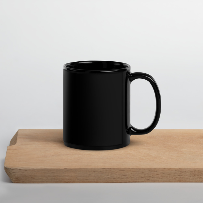 L' Afrique Black Glossy Mug