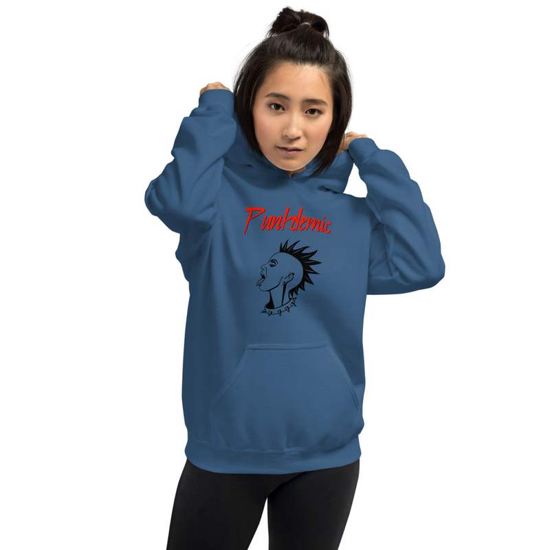 Punkdemic Girl Rocker Gildan Unisex Heavy Blend Hoodie