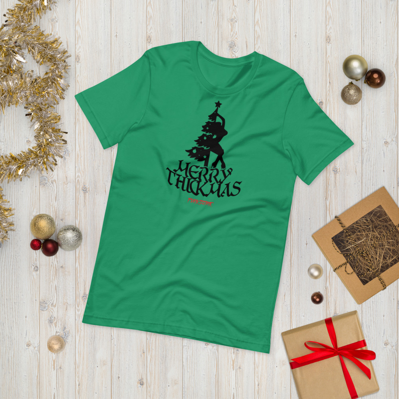 Punkdemic Dance Around The Thickmas Tree Unisex T-Shirt White Artwork