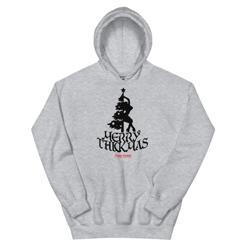 Punkdemic Dance Around The Thickmas Tree Unisex Hoodie Silhouette Artwork