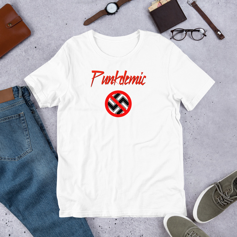 Punkdemic No Hate Men's and Women's Unisex T-Shirt