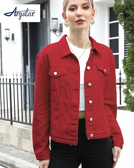 Cowboy jacket women's button up long sleeved with pockets