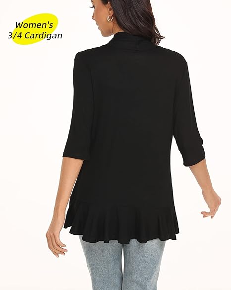 Women's 3/4 sleeve cardigan