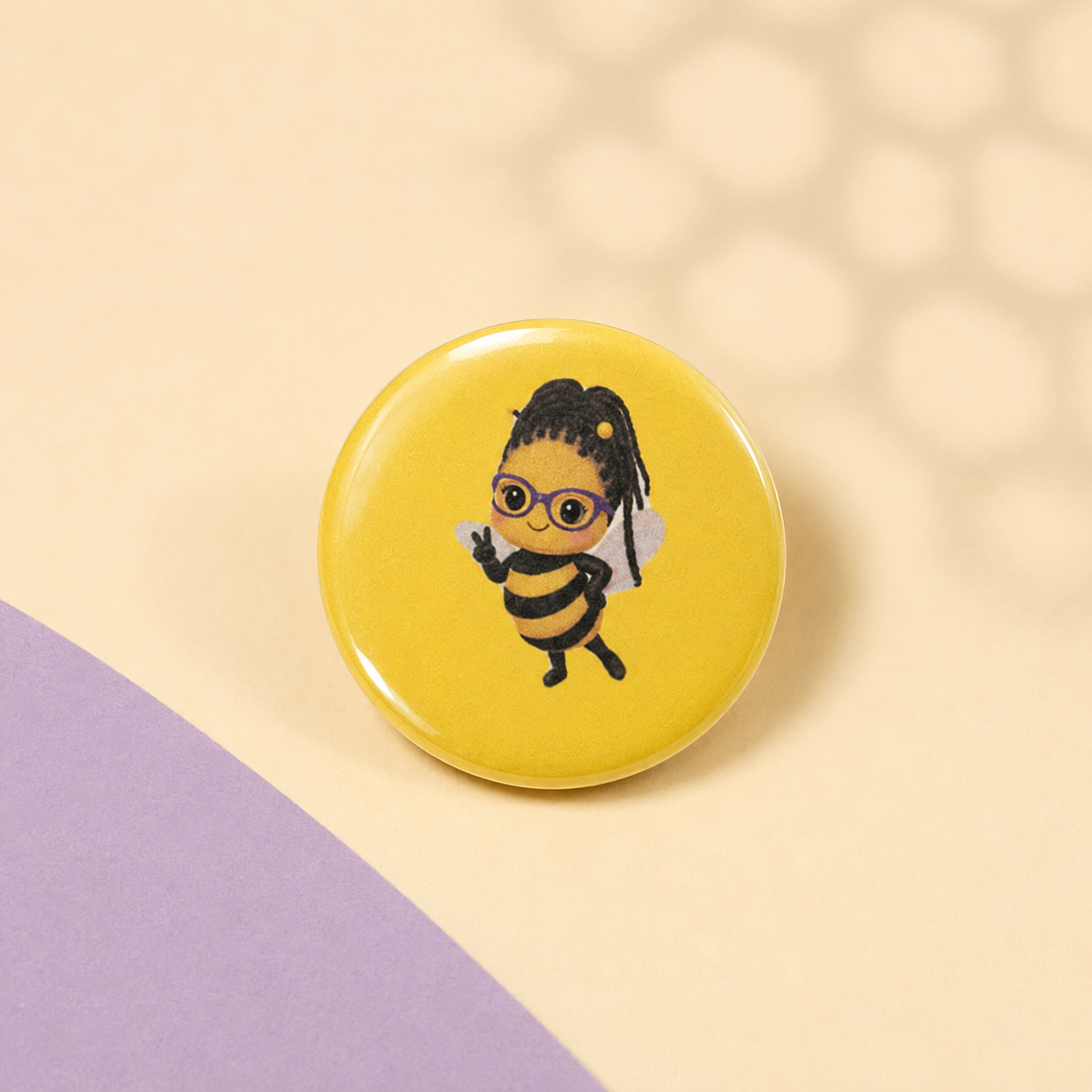 Bee Girl Buttons