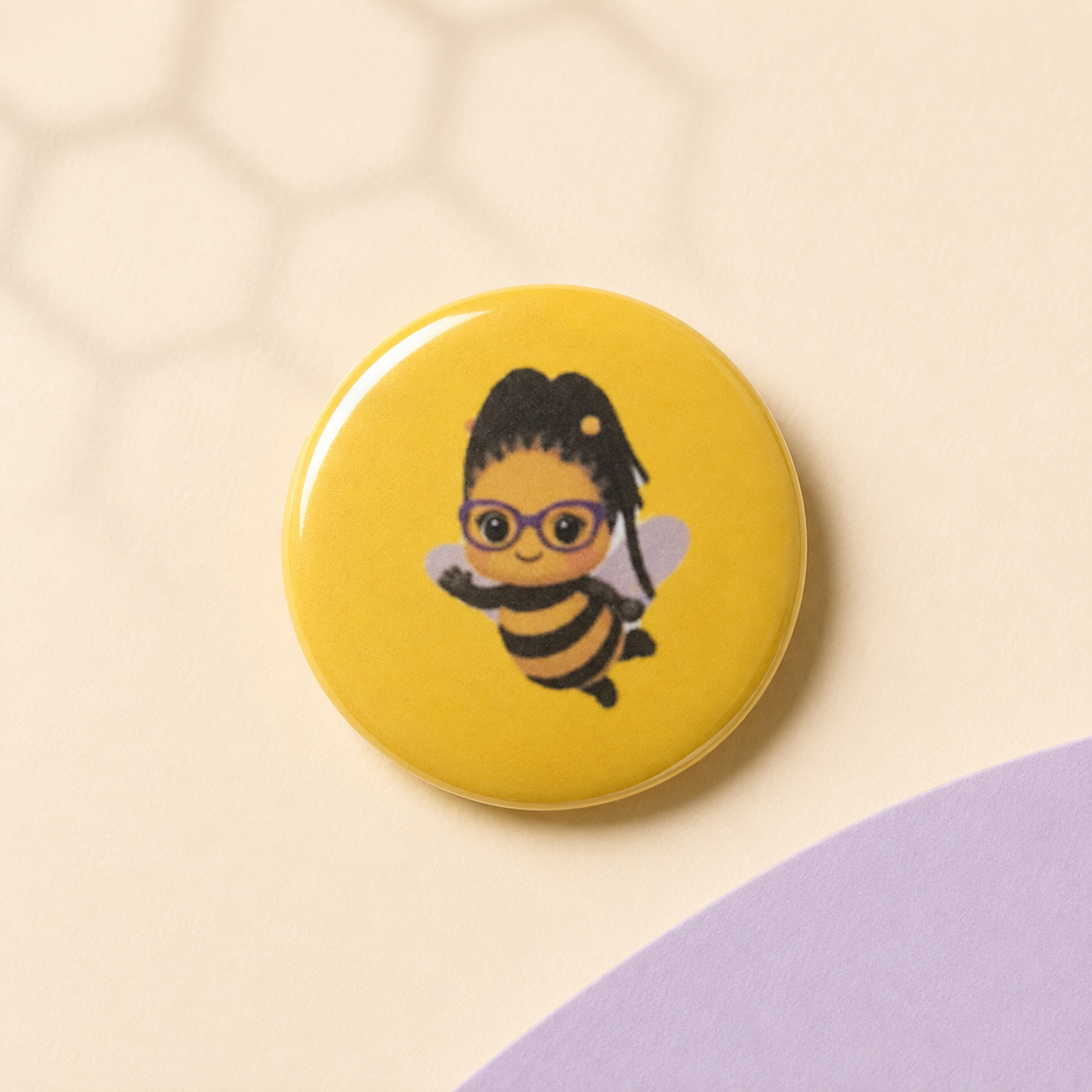 Bee Girl Buttons