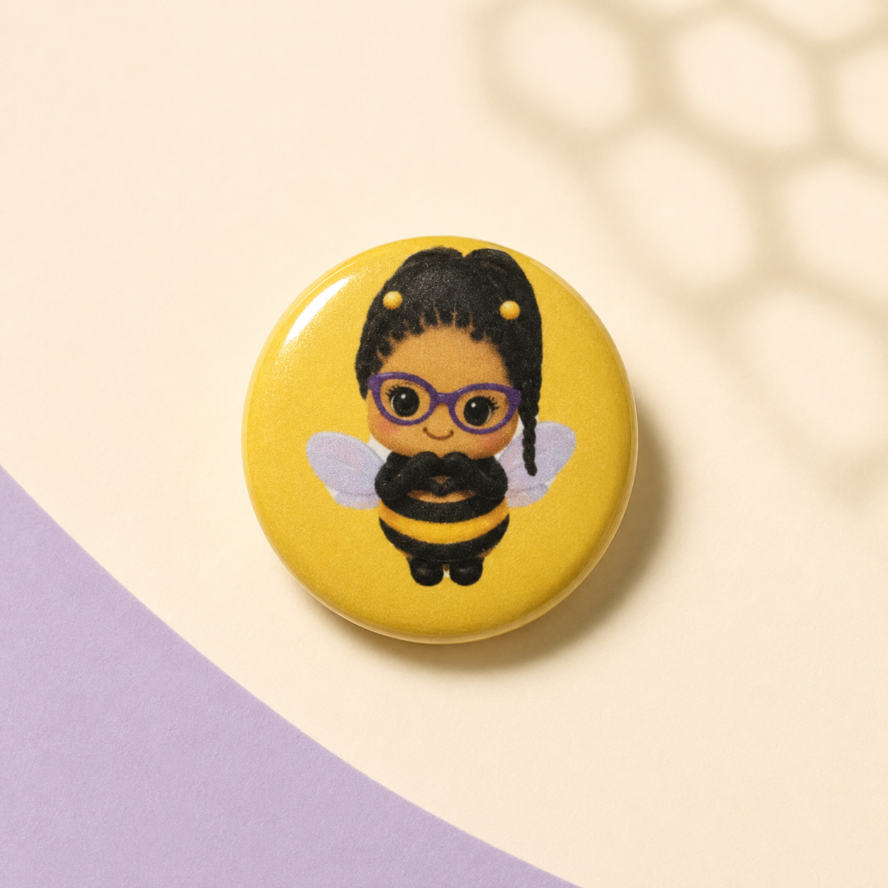 Bee Girl Buttons