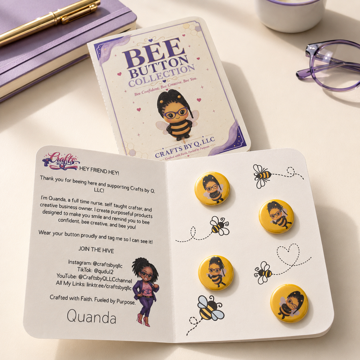 Bee Button Collection