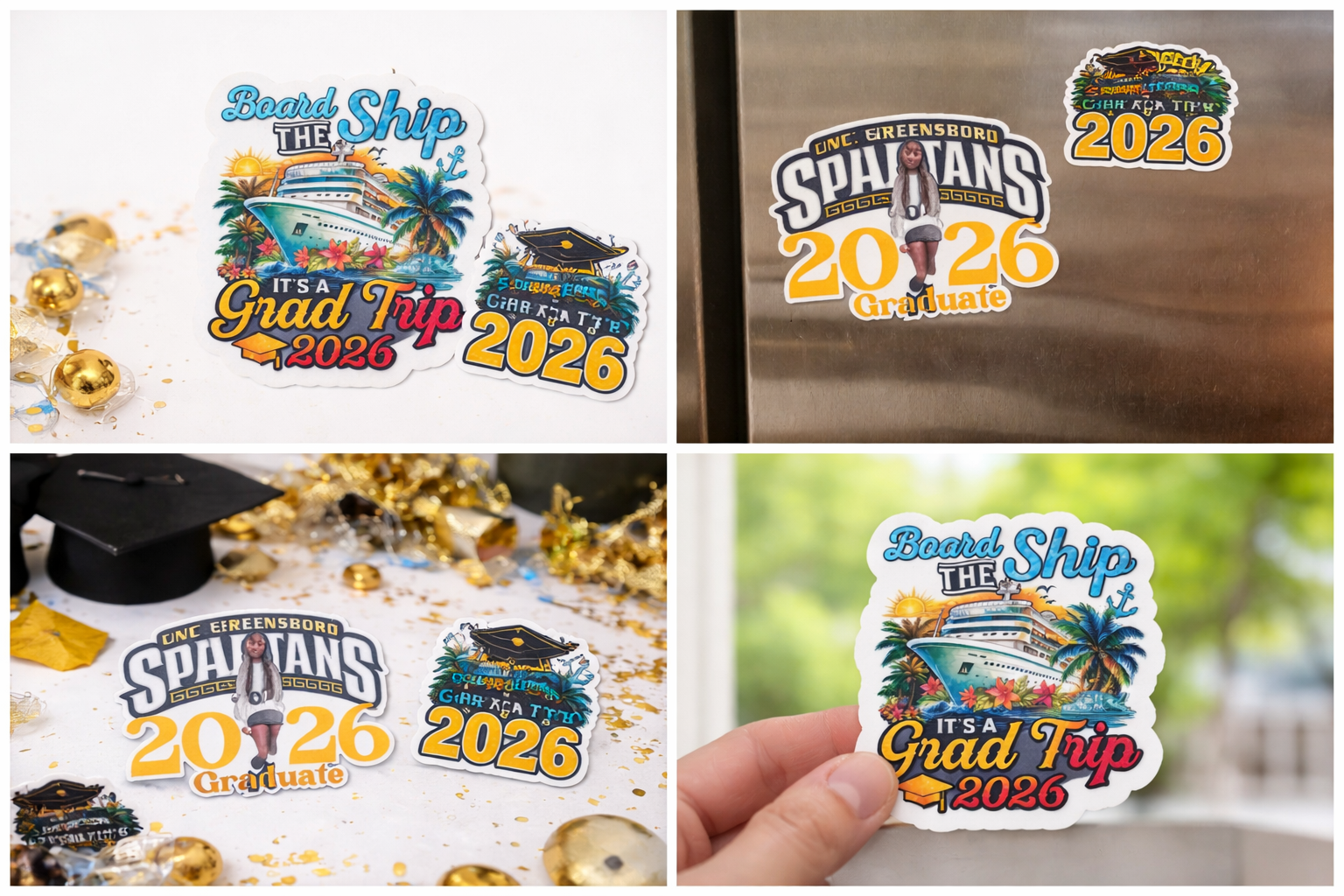 Customized Keepsake Magnets Class of 2026 | Graduation Party Favor | Senior Gift | Refrigerator Magnet Set