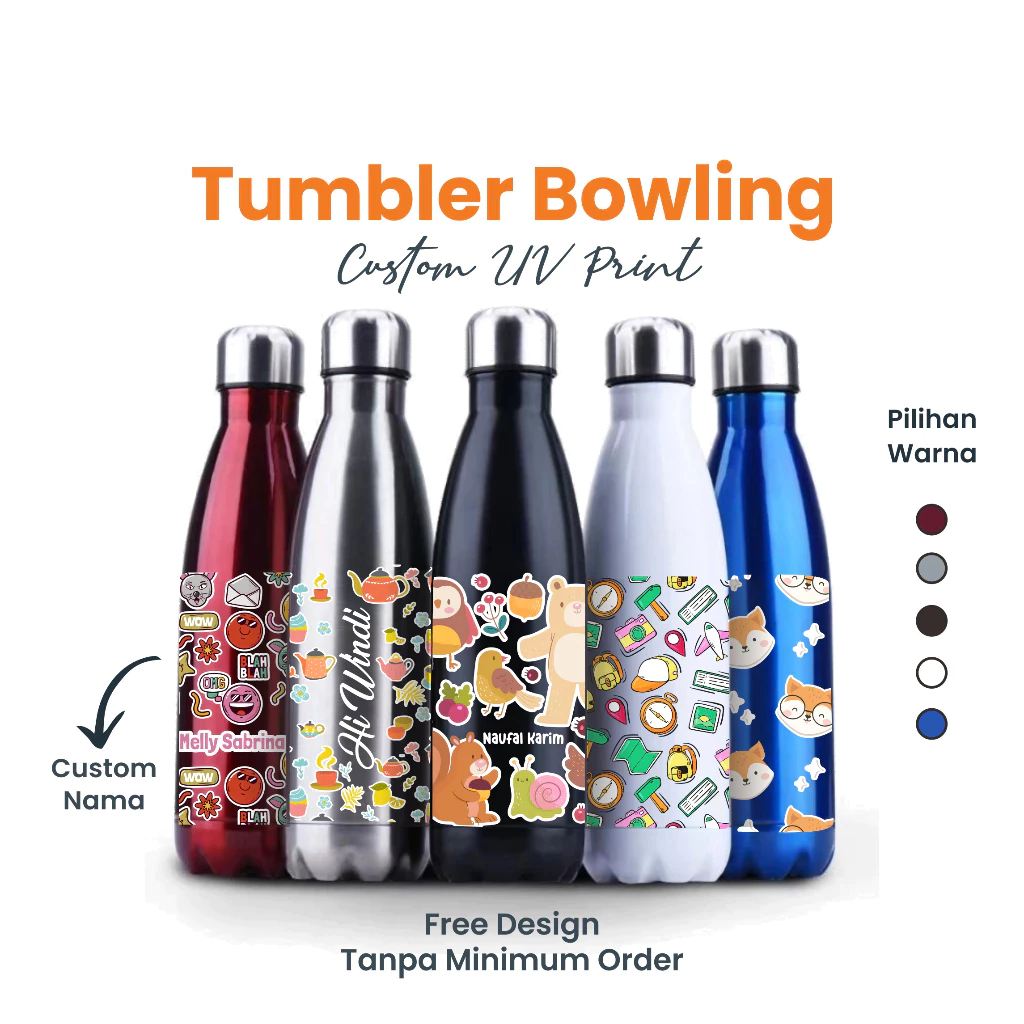 Tumbler Bowling Custom UV Print