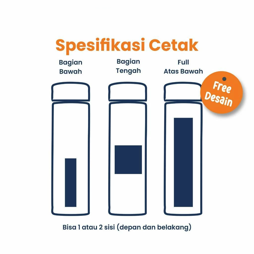 Tumbler Termos LED Custom Grafir Laser