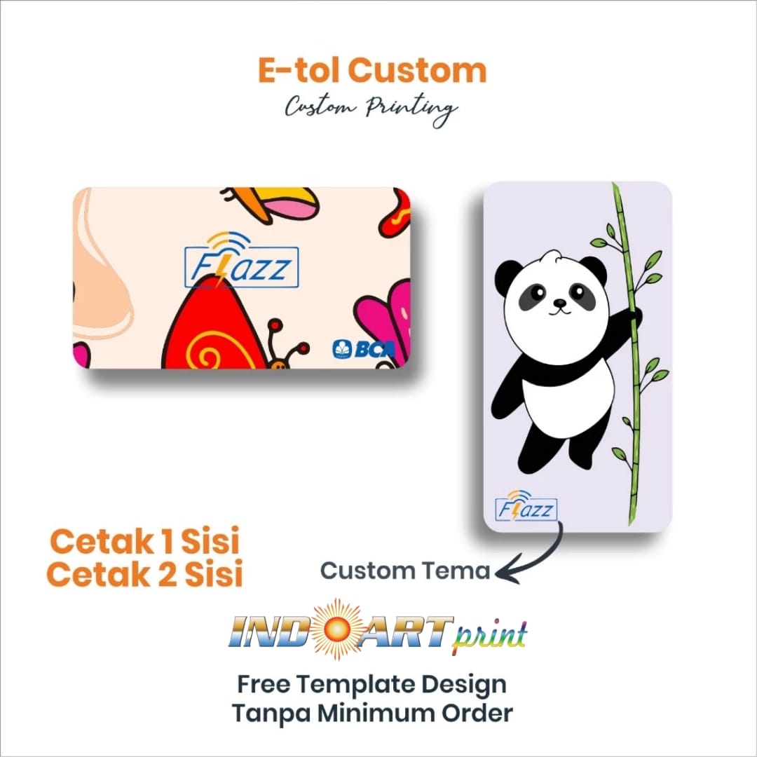 Flazz Custom Bebas Desain | Kualias Terbaik | E-toll Bank BCA