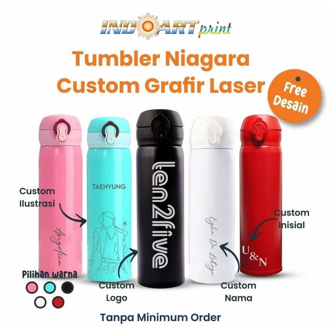 Tumbler Niagara 500ml Custom Grafir Laser