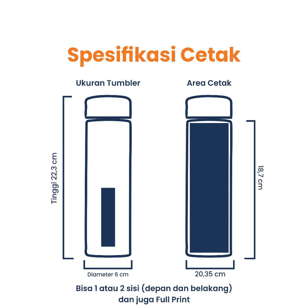 Tumbler Sakura 500ML Custom Print Uv