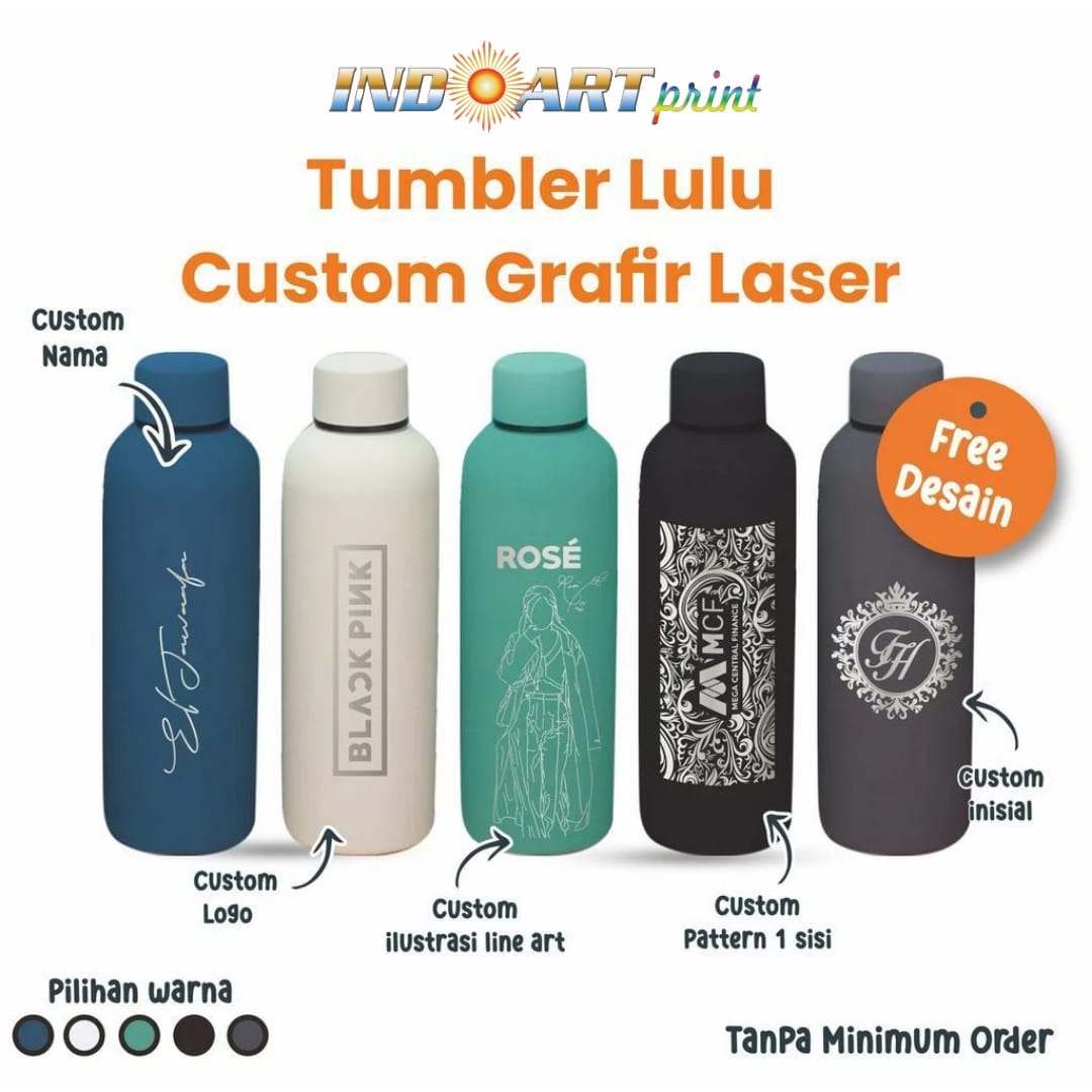 Tumbler Lulu Custom Grafir Laser