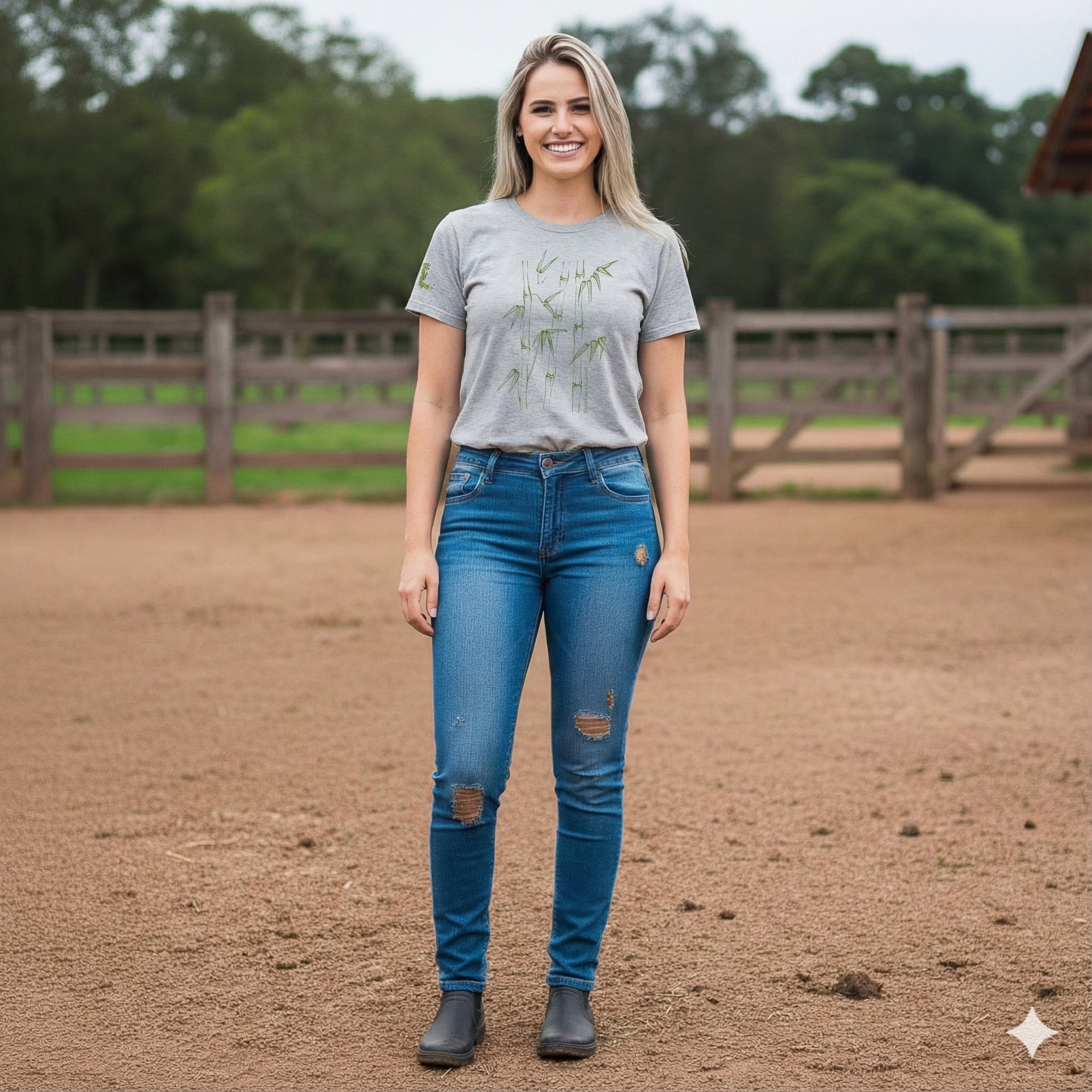 Camiseta Preta Bamboo