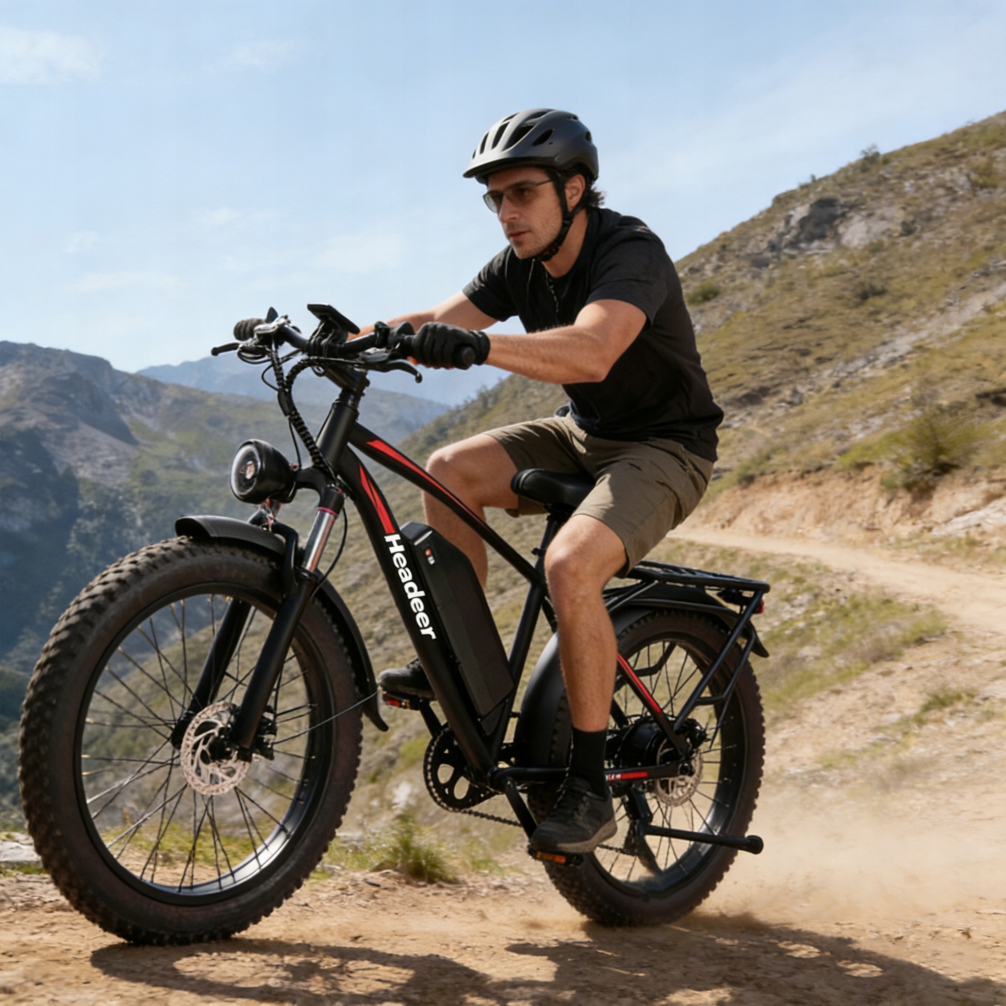 （Available for purchase in Europe only）Pojazdy Elektryczne HEADEER D2640 26"*4.0" 1000W 48V 21.6AH 45KM/H 120KM