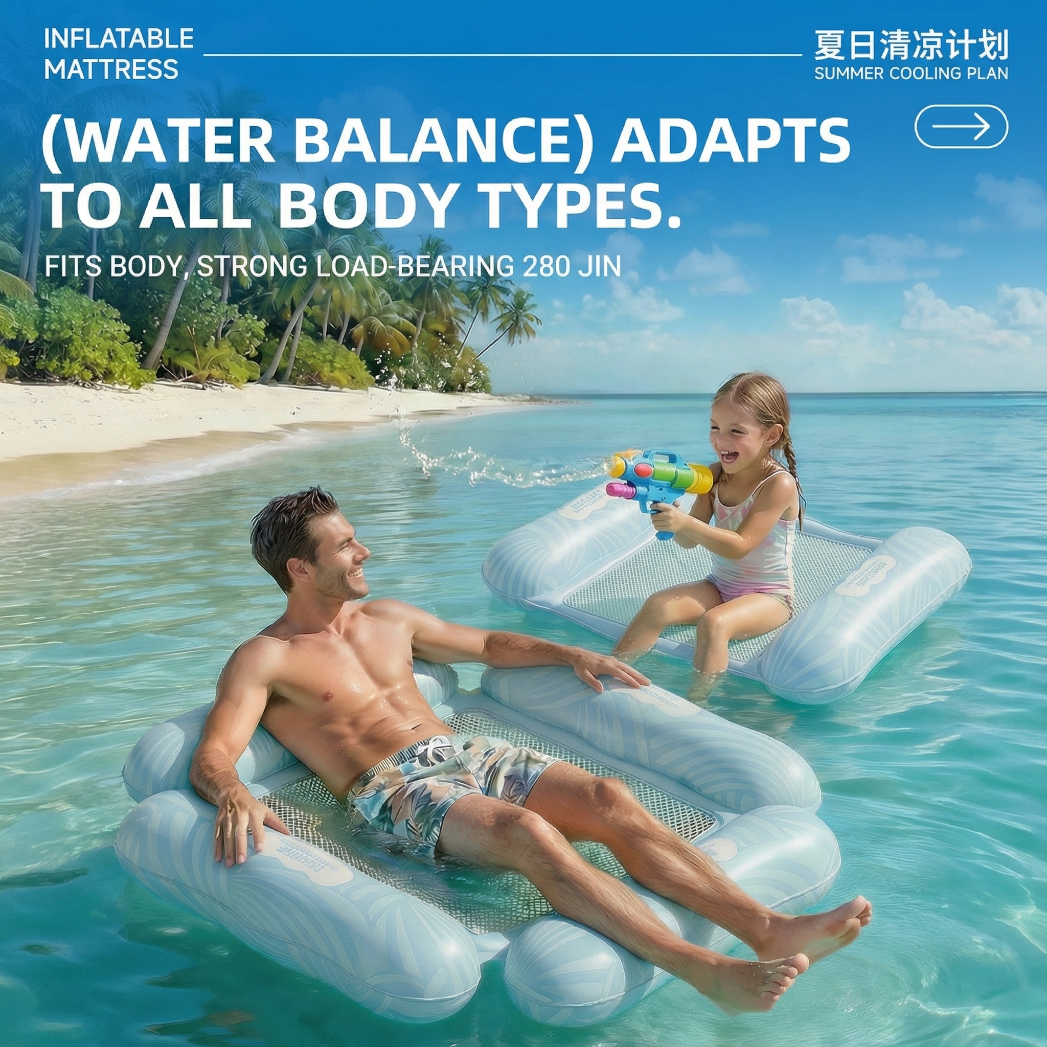 Inflatable Pool Float Lounge