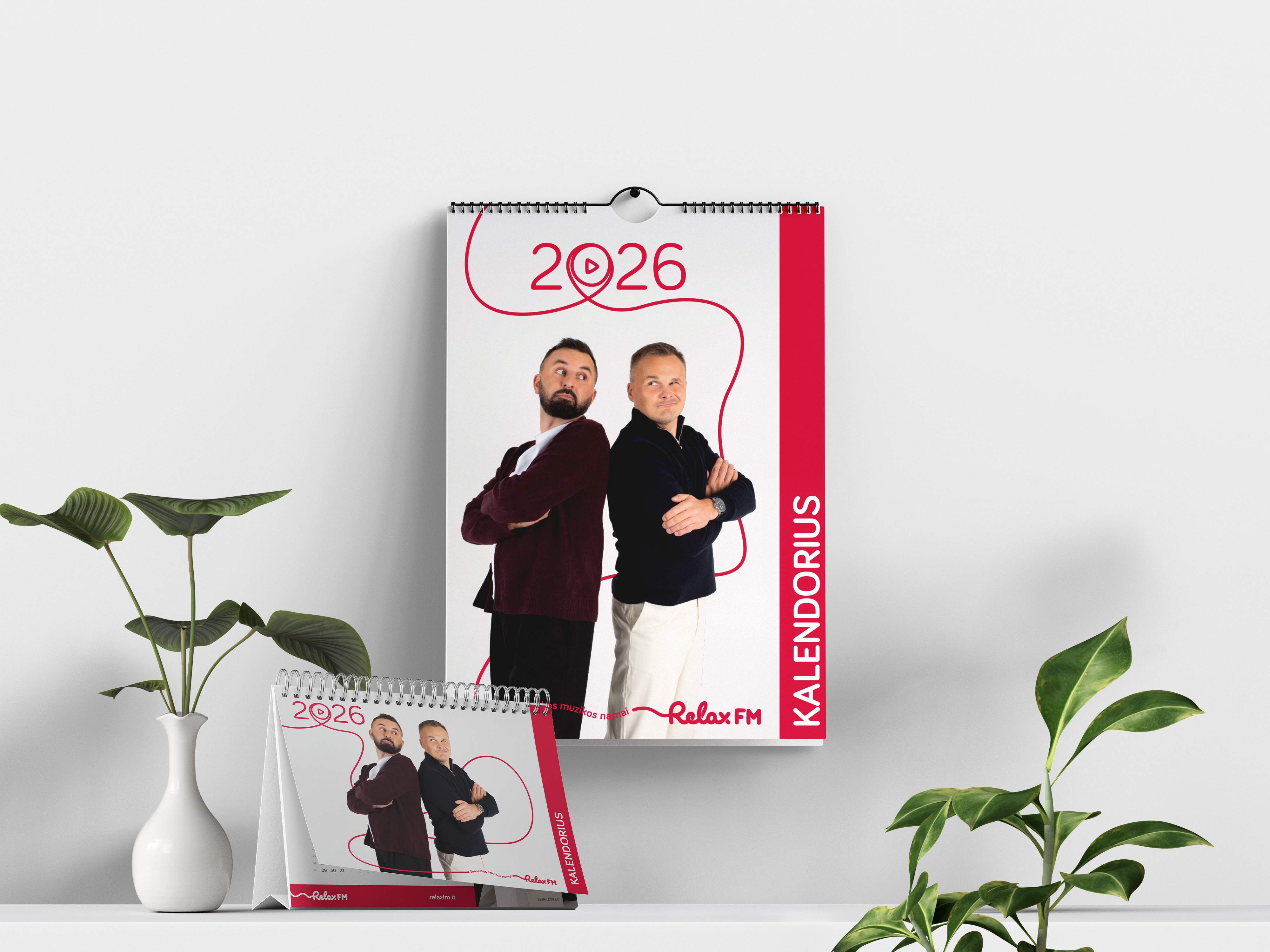 2026 metų RELAX FM kalendorių duetas