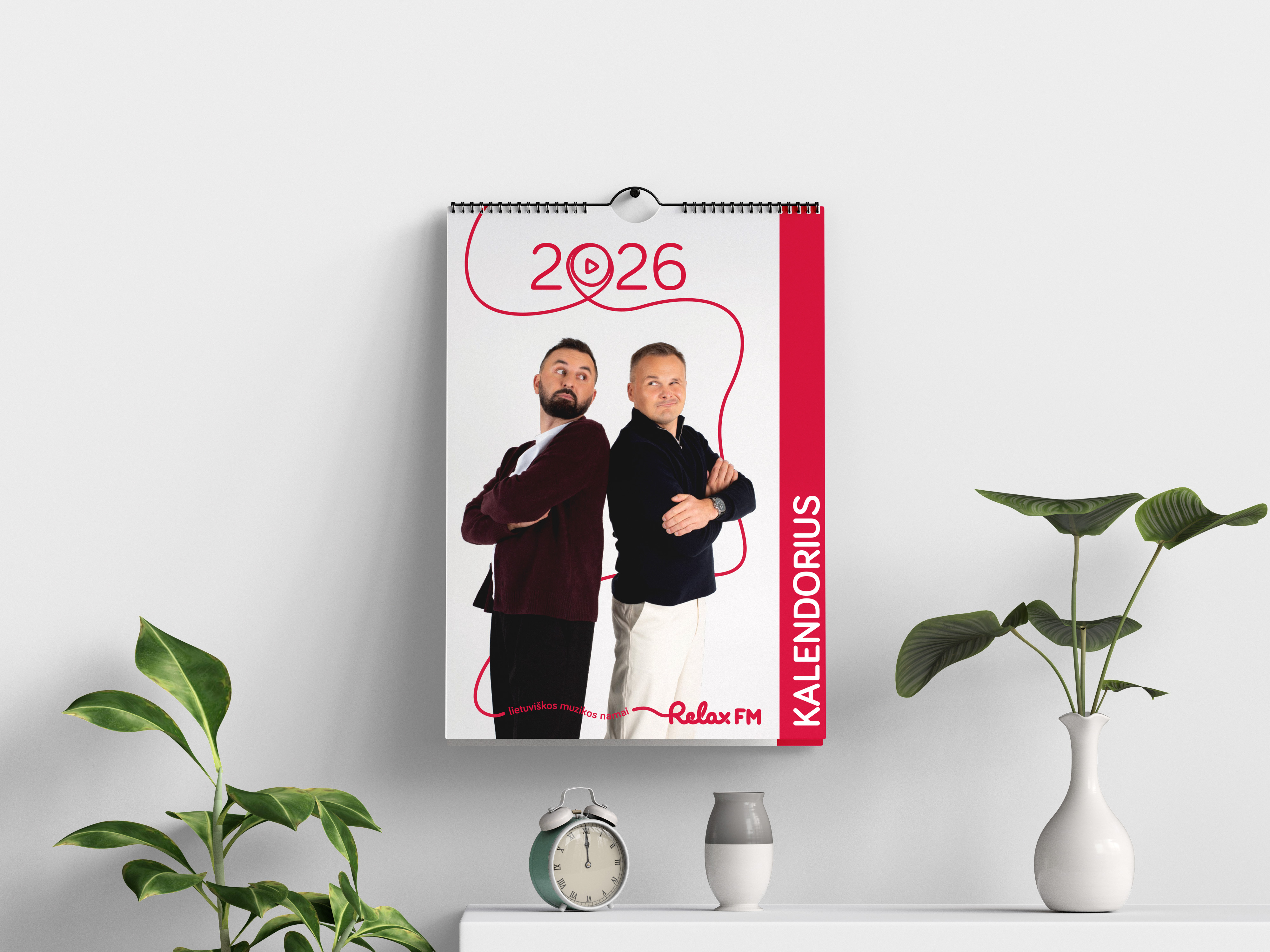 2026 metų RELAX FM sieninis kalendorius