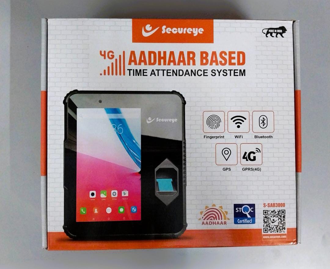 Secureye 4G Aadhaar Based Time Attendance System